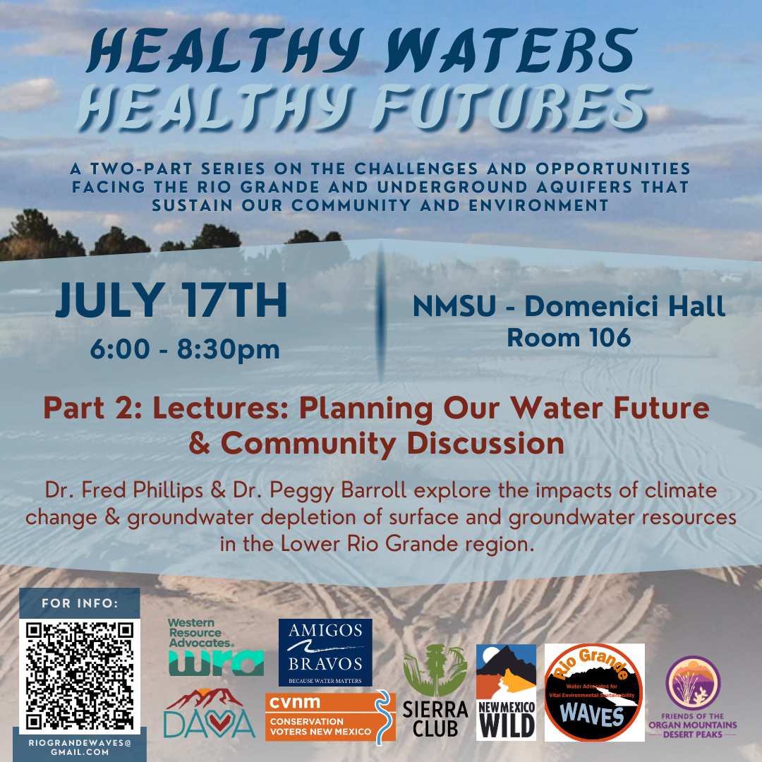 Healthy Waters, Healthy Futures: Lectures: Planning Our Water Future & Comunity Discussion