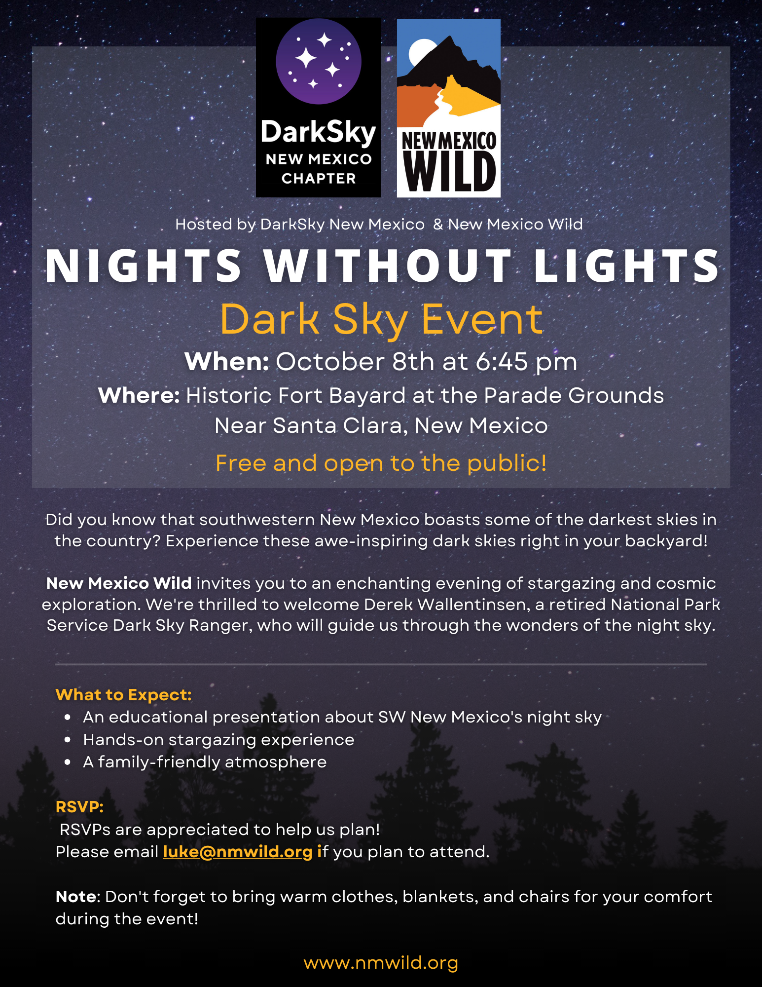 Nights Without Lights | Dark Sky Event