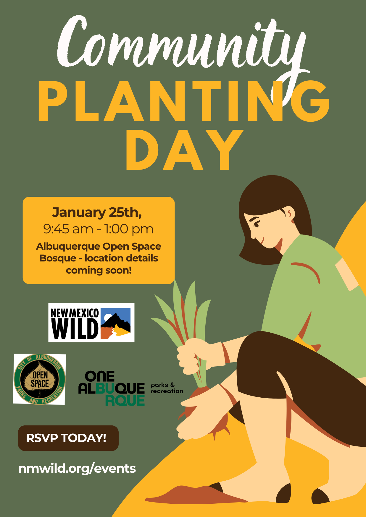 (Full) Community Planting Day in the Bosque