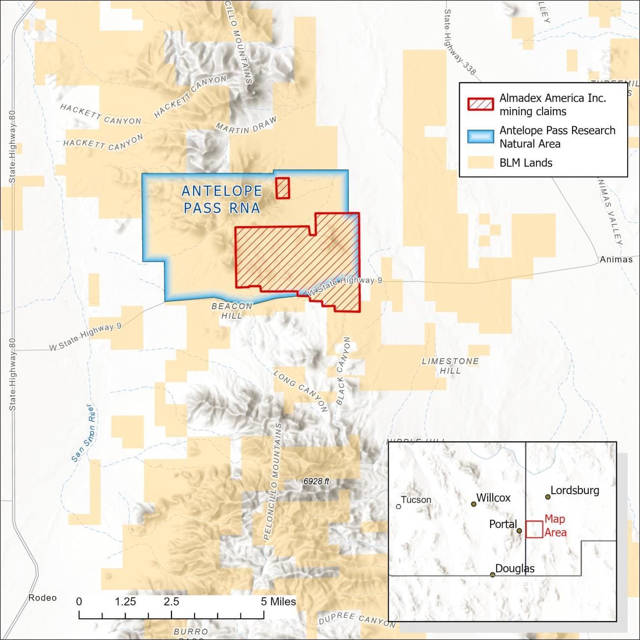 Antelope Pass Map by Curt Bradley